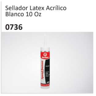 Sellador Latex AcrílicoBlanco 10 Oz 0736