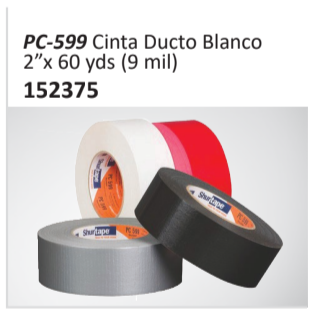PC-599 Cinta Ducto Blanco2”x 60 yds (9 mil)152375