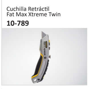 Cuchilla RetráctilFat Max Xtreme Twin 10-789
