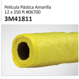 Película Pástica Amarilla12 x 350 ft #06700 3M41811