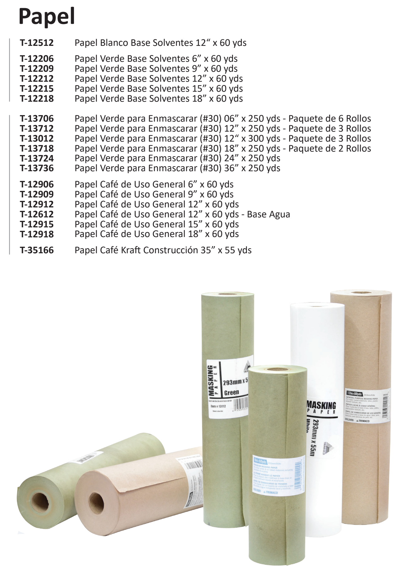 zz Papel para enmascarar